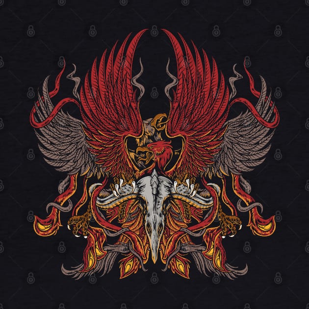 Mythical phoenix Eagle Bird by RichoIrvansyah